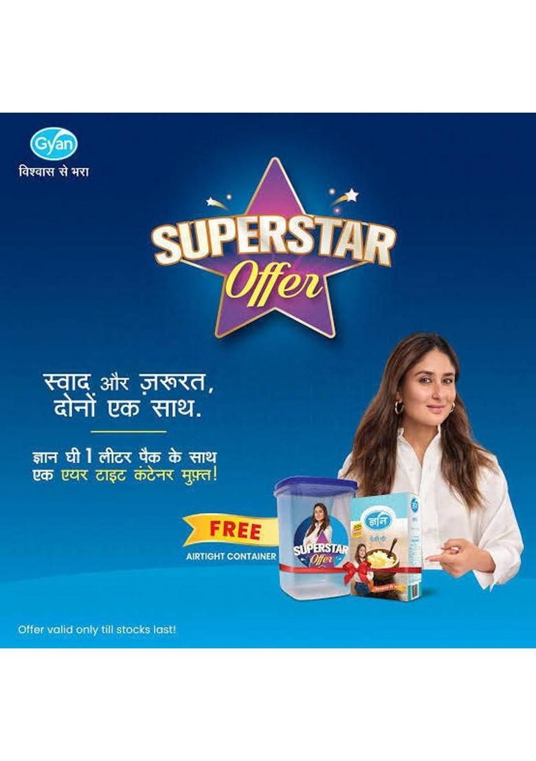 Gyan Cow Ghee 1 Litre Pure And Natural Desi