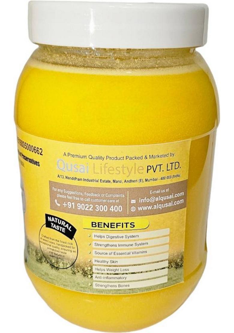 Al Qusai Pure Cow Desi Ghee Made From Milk Fat,(905Gms) Plastic Bottle (1 L)