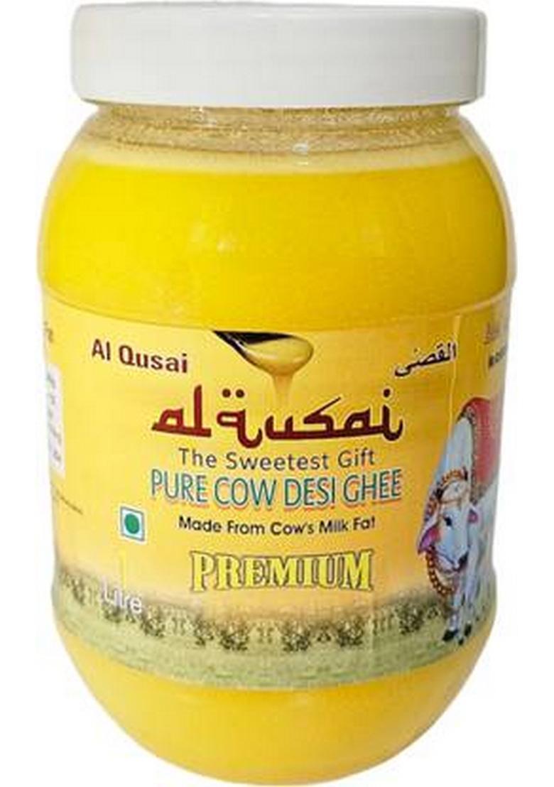 Al Qusai Pure Cow Desi Ghee Made From Milk Fat,(905Gms) Plastic Bottle (1 L)