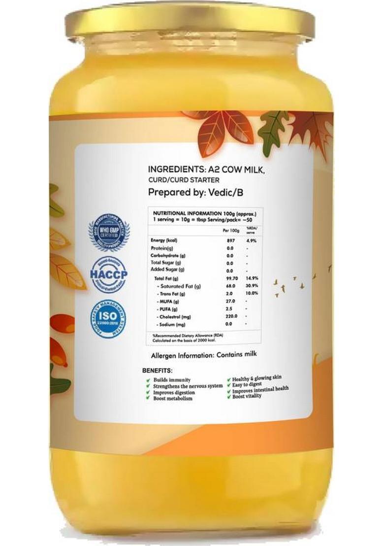 Tharorganic A2 Desi Gir Cow Ghee | Premium Quality From Natural Cow'S Milk Glass Bottle (500 Ml)