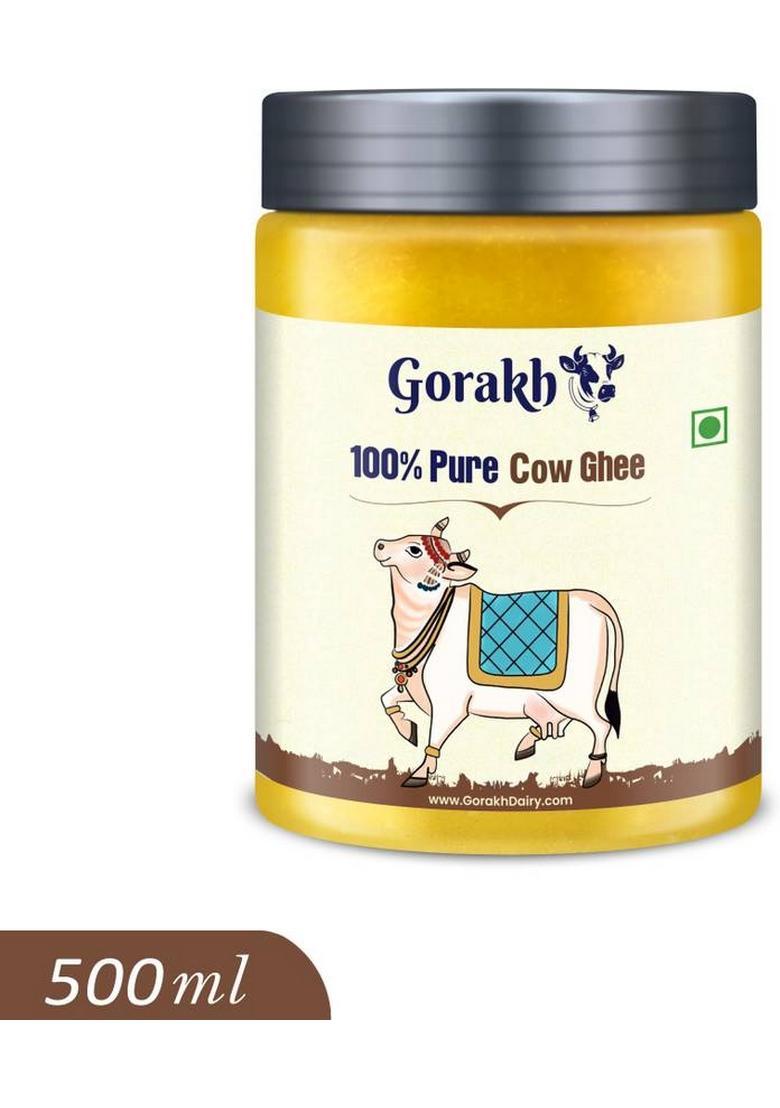 Gorakh 100% Pure Cow Ghee Plastic Bottle (500 Ml)