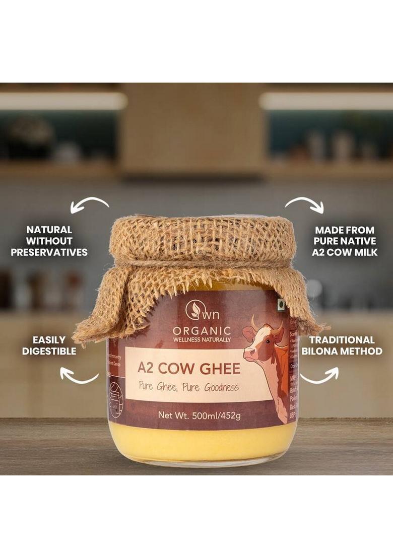 Own-Organic Wellness Naturally A2 Cow Ghee 500Ml