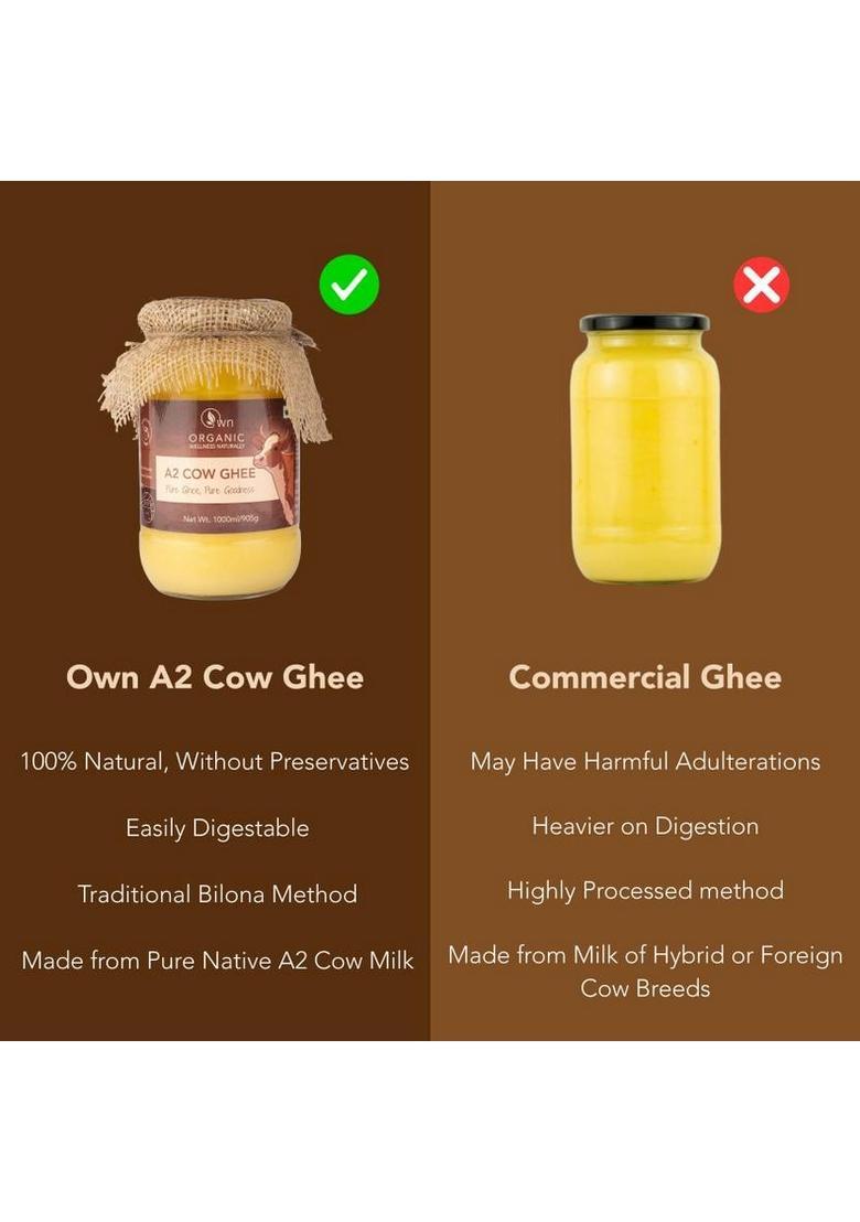 Own-Organic Wellness Naturally A2 Cow Ghee 500Ml