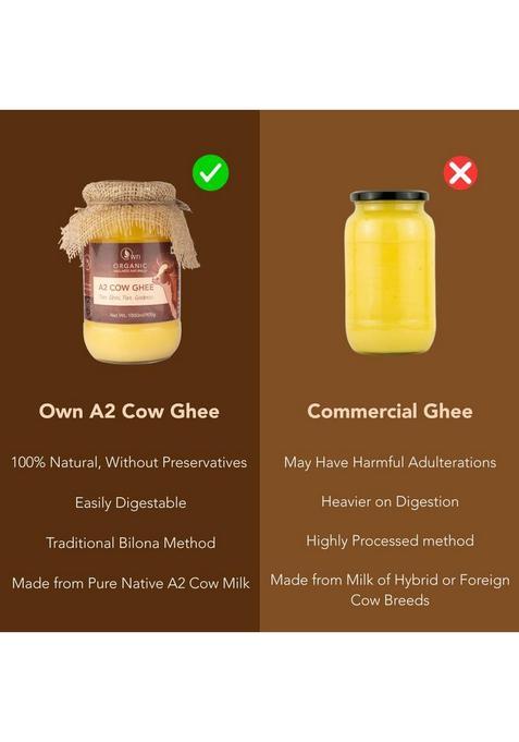 Own-Organic Wellness Naturally A2 Cow Ghee 500Ml