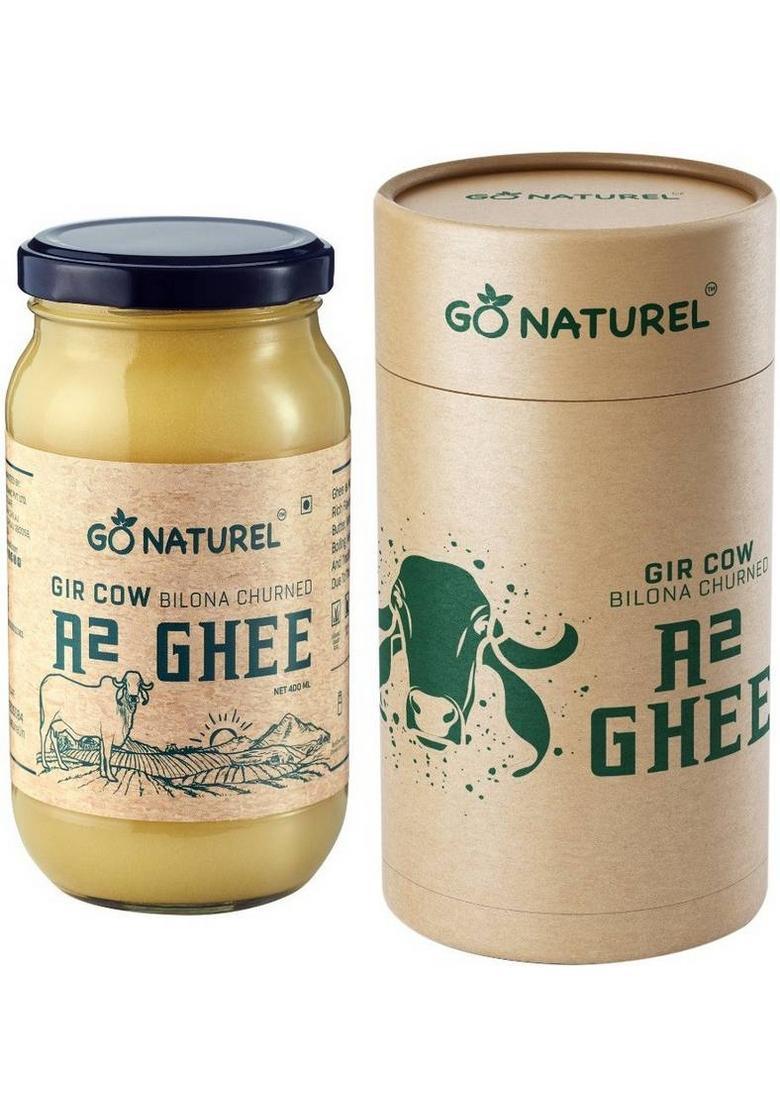 Go Naturel Gir Cow Ghee Glass Bottle (400 Ml)