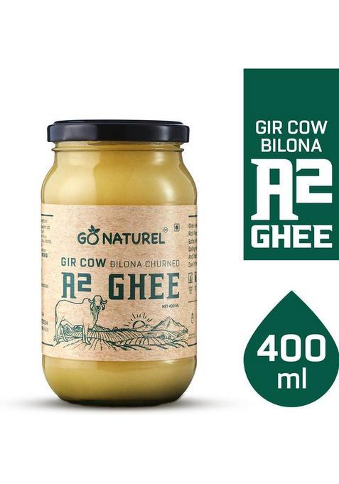 Go Naturel Gir Cow Ghee Glass Bottle (400 Ml)