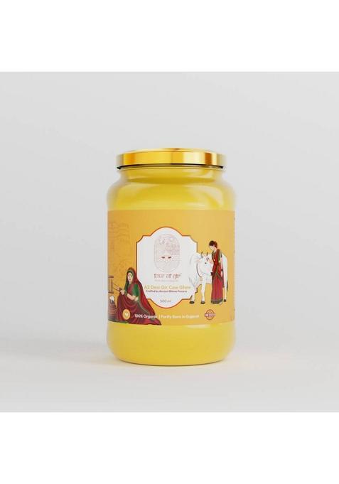 Love Of Gir A2 Desi Cow Ghee 500Ml 100% Pure & Natural | Traditional Bilona For Health Glass Bottle (0.5 L)