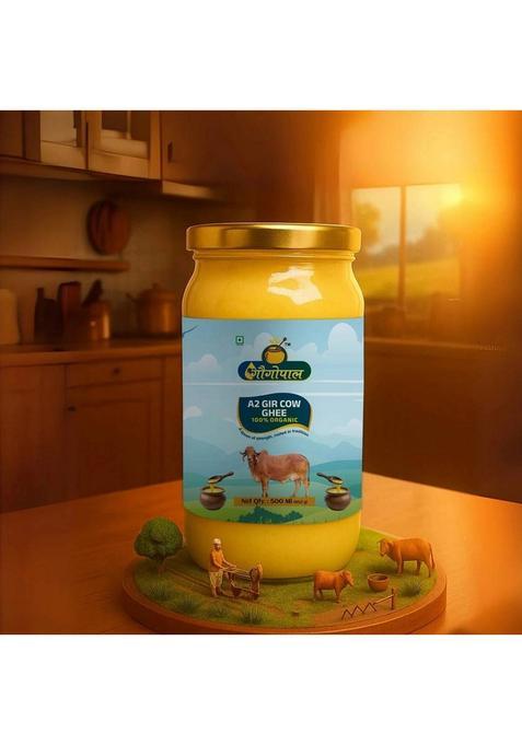 Gaugopal A2 Gir Cow Ghee 500 Ml Glass Bottle (500 Ml)