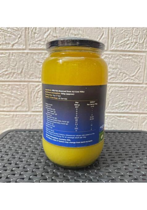 Ayomi Gir Cow A2 Pure Ghee | Ancient Bilona Method Desi 500 Ml Glass Bottle (500 Ml, Pack Of 2)