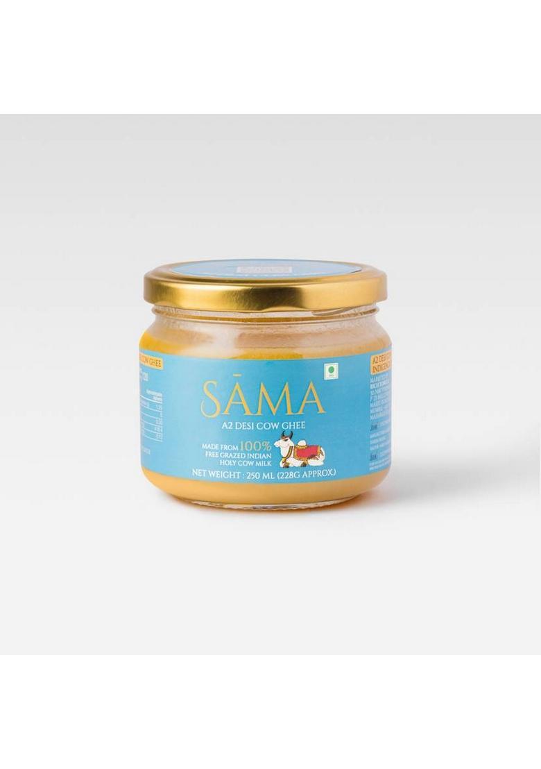 Sama Garv Se Desi A2 Gir Cow Ghee Pure, Natural |Rich In Nutrition| For Cooking Glass Bottle (250 Ml)