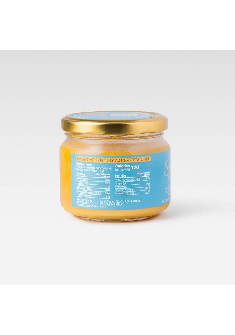 Sama Garv Se Desi A2 Gir Cow Ghee Pure, Natural |Rich In Nutrition| For Cooking Glass Bottle (250 Ml)