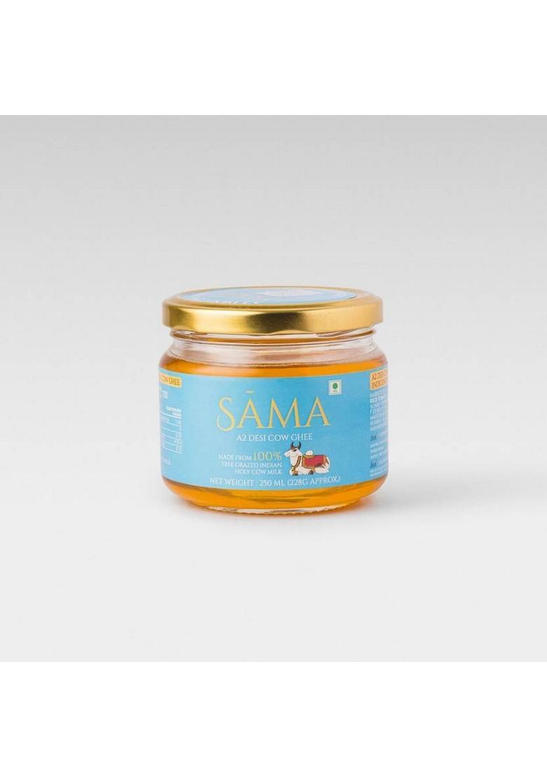 Sama Garv Se Desi A2 Gir Cow Ghee Pure, Natural |Rich In Nutrition| For Cooking Glass Bottle (250 Ml)