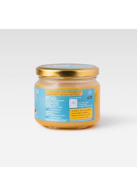 Sama Garv Se Desi A2 Gir Cow Ghee Pure, Natural |Rich In Nutrition| For Cooking Glass Bottle (250 Ml)