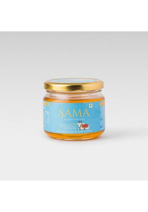 Sama Garv Se Desi A2 Gir Cow Ghee Pure, Natural |Rich In Nutrition| For Cooking Glass Bottle (250 Ml)
