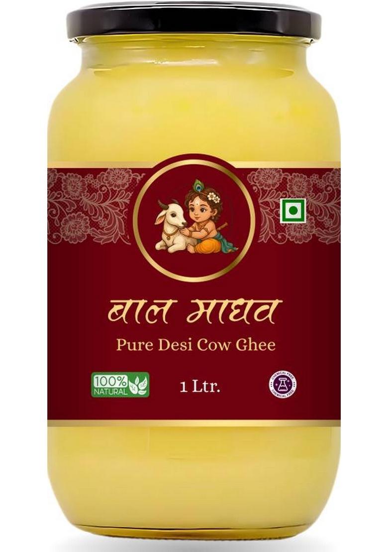 Balmadav Pure Desi Ghee Glass Bottle (1 G)
