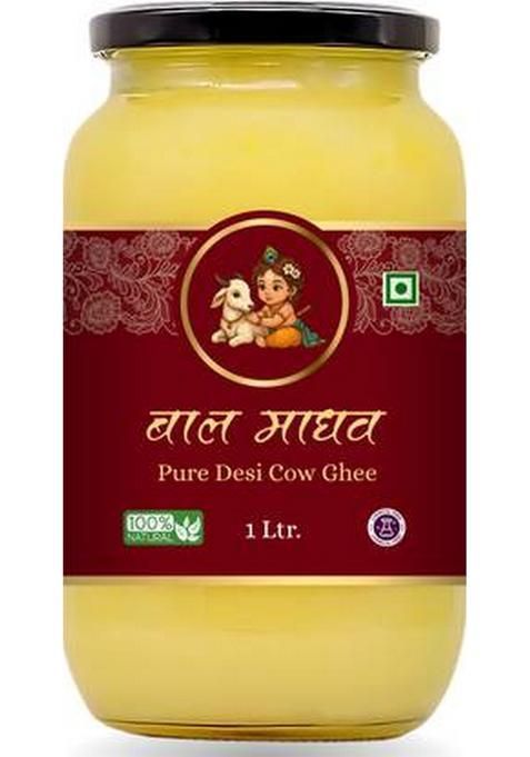 Balmadav Pure Desi Ghee Glass Bottle (1 G)