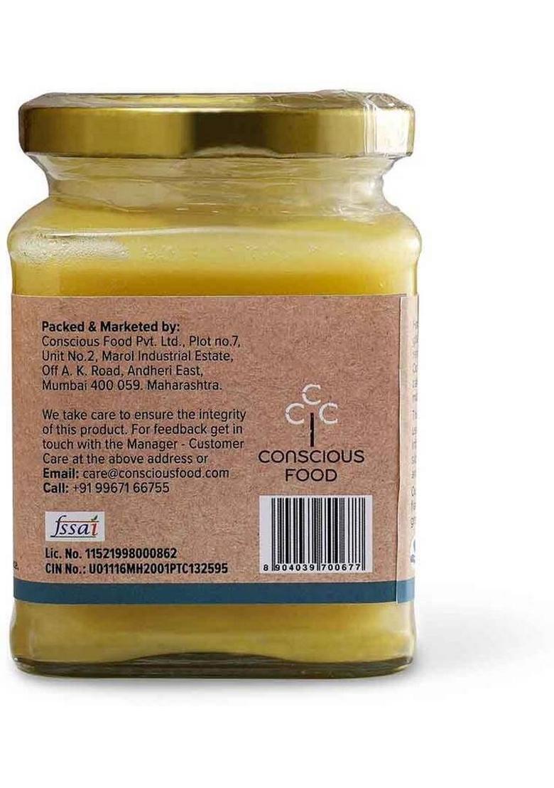Conscious Food A2 Gir Cow Ghee 200G With Pure Milk