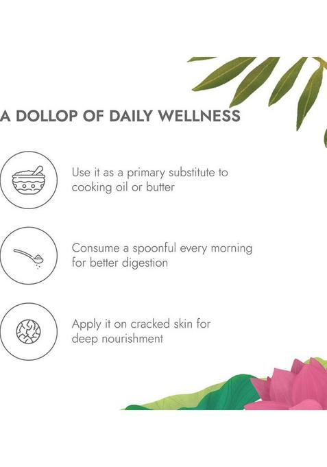 Kapiva A2 Desi Ghee (Helps Reduces Joint Pain And Improves Heart Functioning) Glass Bottle (500 Ml, Pack Of 3)