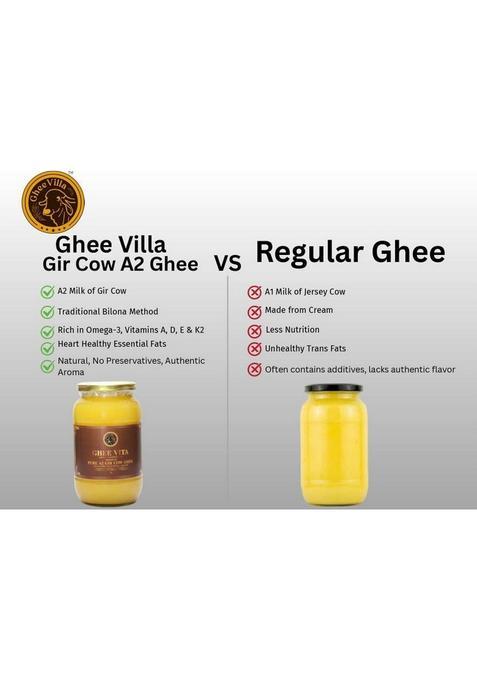 Gheevilla Cow Ghee 500Ml Glass Bottle (500 Ml)