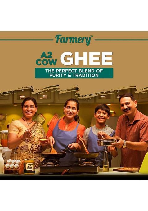 Farmery A2 Cow Ghee |100% Pure | Crafted With Method Mason Jar (500 G)