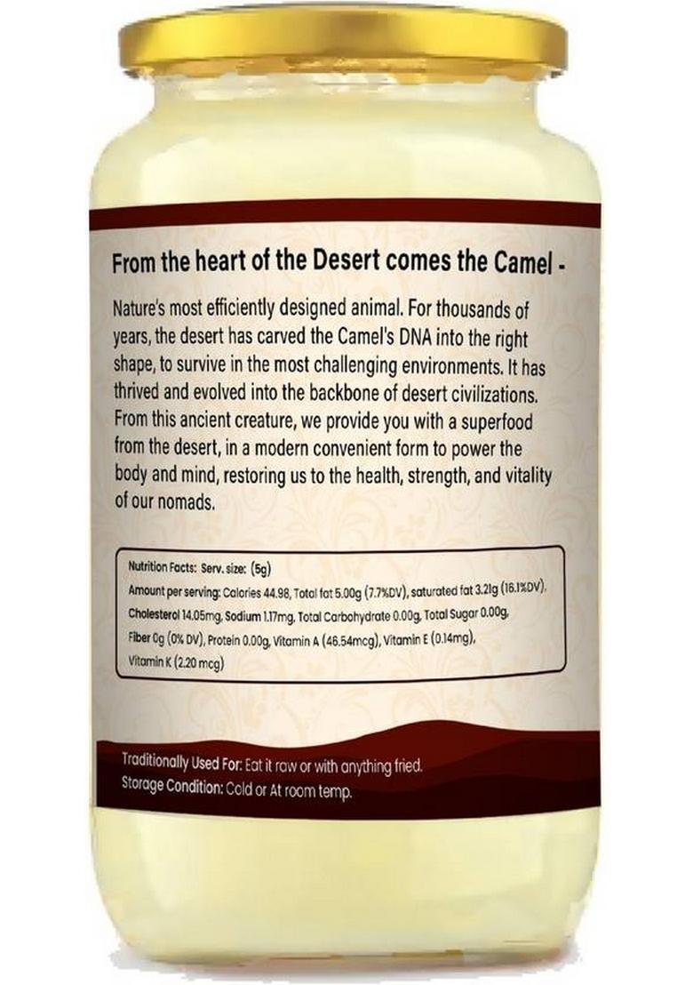 Go Fresho Desi Camel Ghee|Promotes Brain Health, Strong Immunity And Digestion Ghee Glass Bottle (500 Ml)
