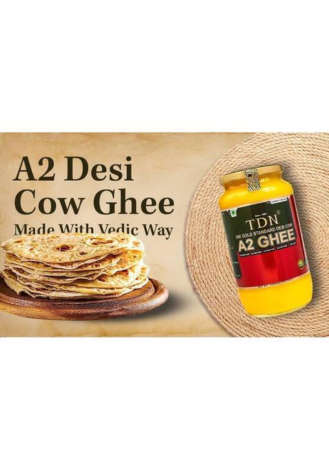 Tdn A2 Ghee|Desi Ghee 1Kg|Ghee 1Kg|Organic Ghee|Bilona Ghee|A2 Bilona Glass Bottle (1 L)