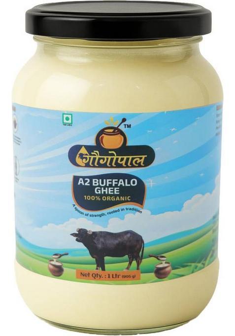 Gaugopal Pure A2 Buffalo Ghee Glass Bottle (1 L)