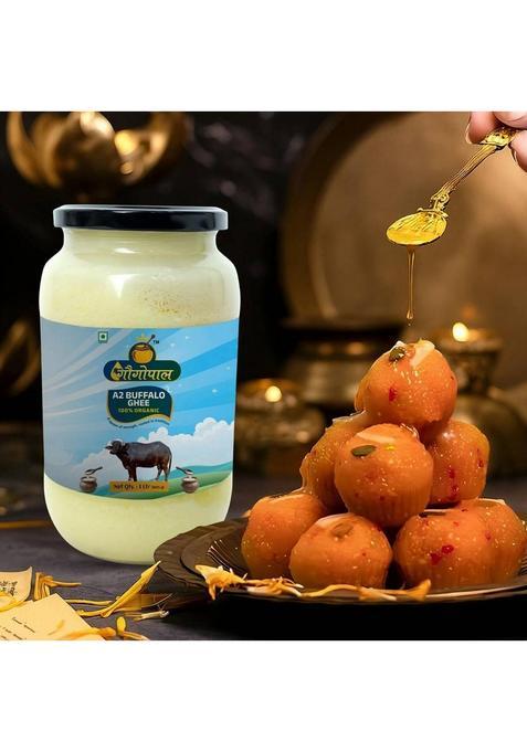Gaugopal Pure A2 Buffalo Ghee Glass Bottle (1 L)