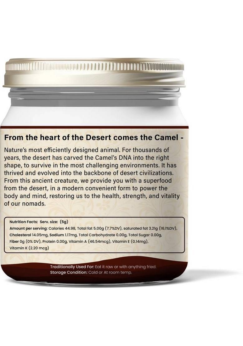 Go Fresho Desi Camel Ghee|Promotes Brain Health, Strong Immunity And Digestion Ghee Glass Bottle (250 Ml)