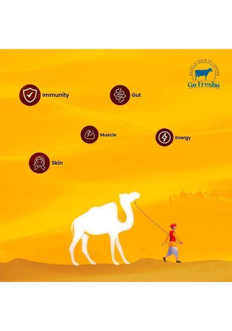 Go Fresho Desi Camel Ghee|Promotes Brain Health, Strong Immunity And Digestion Ghee Glass Bottle (250 Ml)