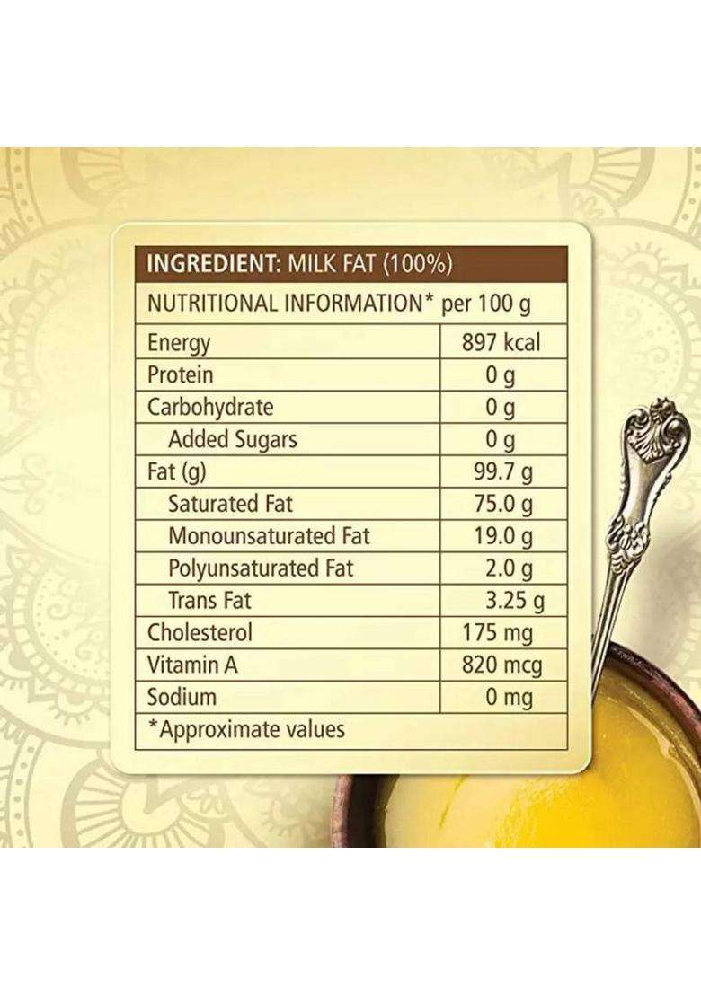 Shree Aanantam A2 Gir Cow Ghee - 1L X 2|100% Pure Cow|Bilona Method|Curd-Churned Glass Bottle (1 L, Pack Of 2) - Indya