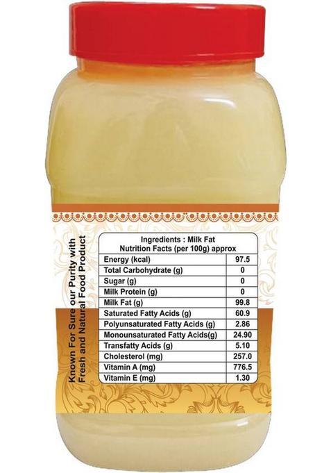 Pothigai Natural 100% Pure Buffalo Ghee 1 Litre Plastic Bottle (1000 Ml)