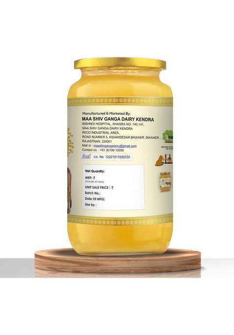 Go Fresho A2 Desi Gir Cow | Bilona Method|Pure,Healthy| Ghee Glass Bottle (500 G)