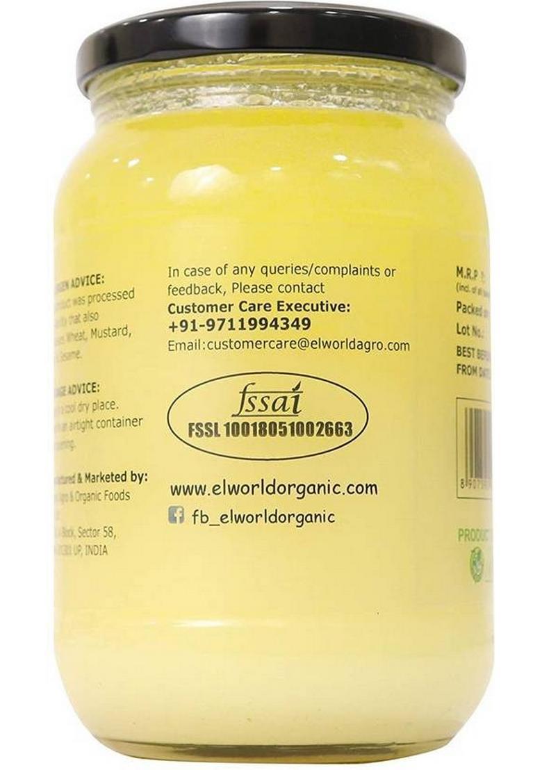Elworld El-Cow-Ghee Ghee Glass Bottle (500 Ml)