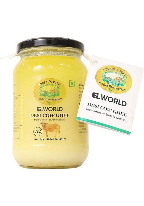 Elworld El-Cow-Ghee Ghee Glass Bottle (500 Ml)
