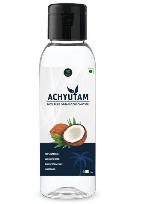 Achyutam Coconut Oil For Hair Growth 100 Pure And Organic Plastic Bottle (500 Ml)