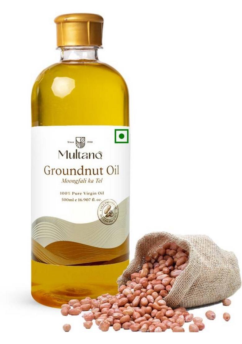Multano Pro Cold Presses Groundnut Oil (500Ml) Pet Bottle (500 Ml)