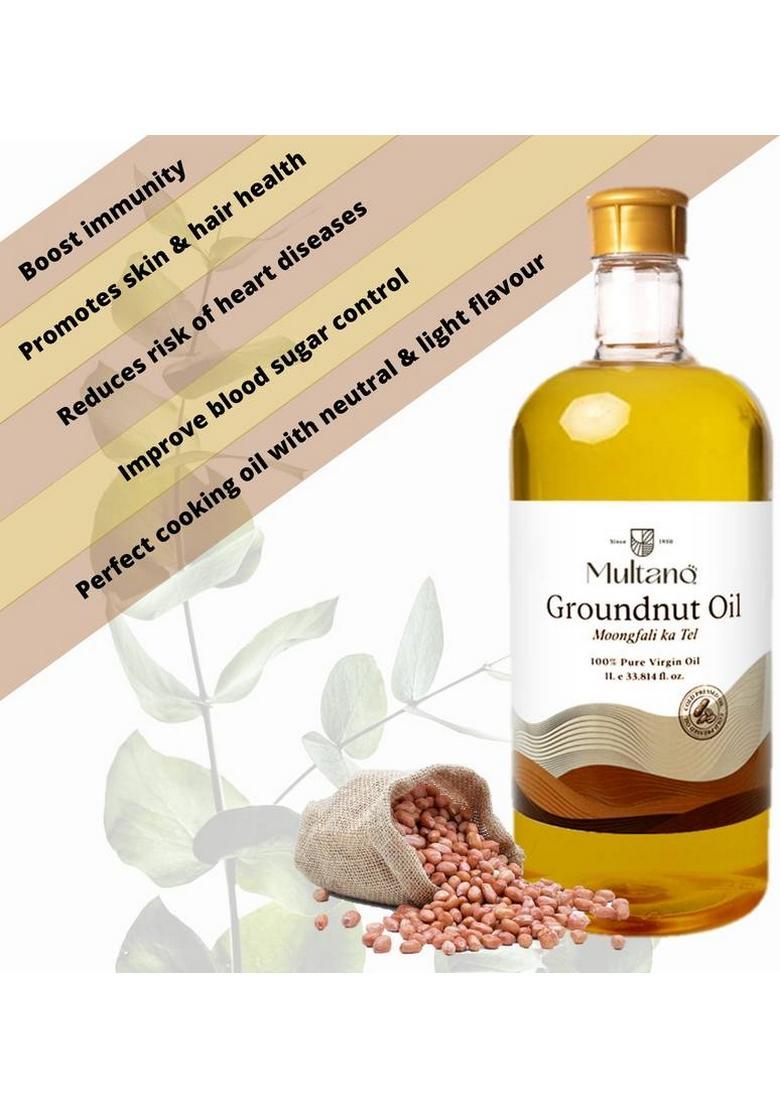 Multano Pro Cold Presses Groundnut Oil (500Ml) Pet Bottle (500 Ml)