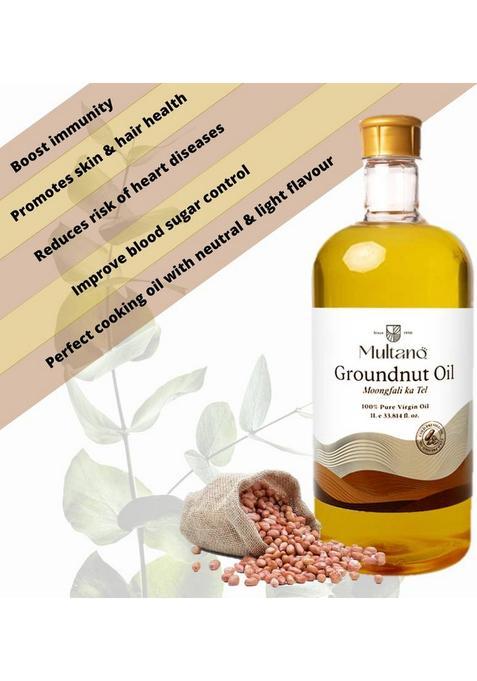 Multano Pro Cold Presses Groundnut Oil (500Ml) Pet Bottle (500 Ml)