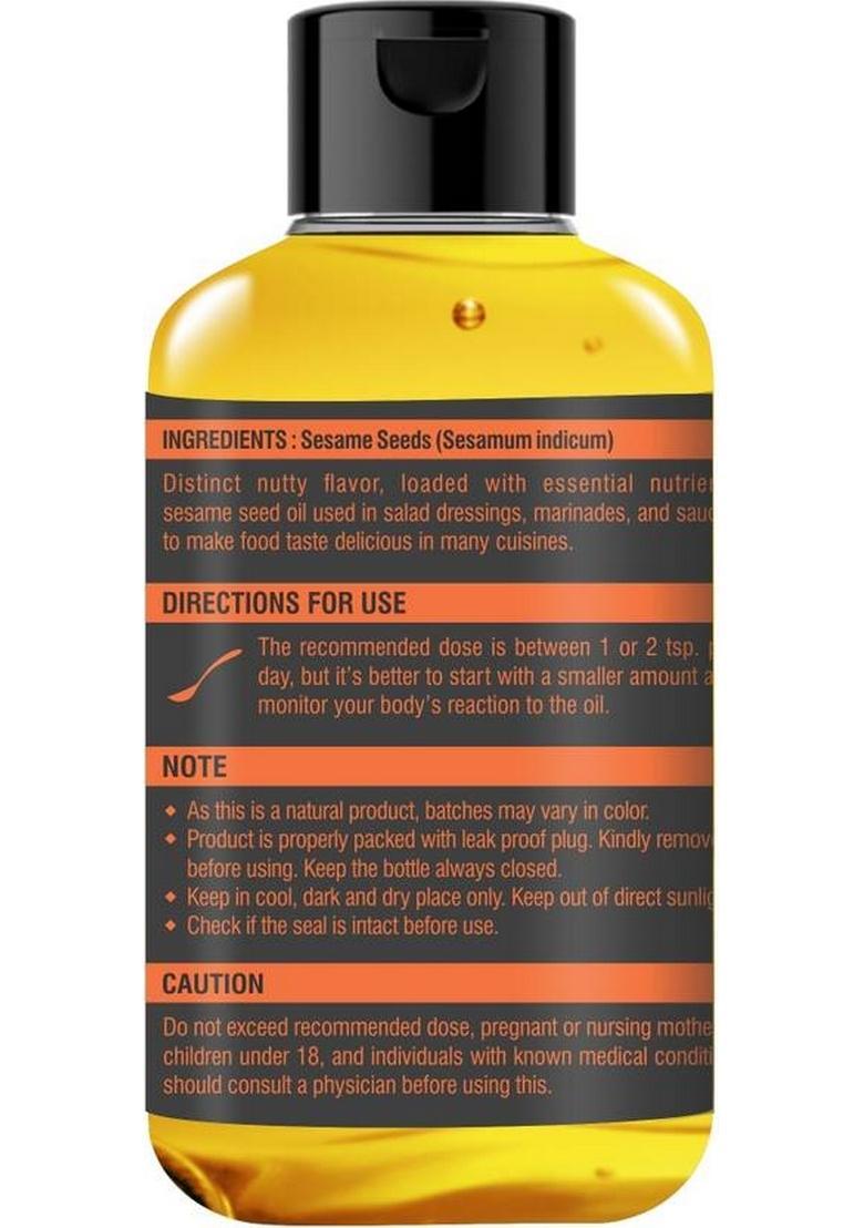 Holy Natural Organic Cold Pressed Seed Sesame Oil Plastic Bottle (300 Ml)