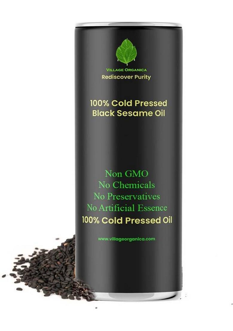 Village Organica Cold Pressed Sesame Oil | Til Pure & Unadulterated Chemical Free Tin (1 L)