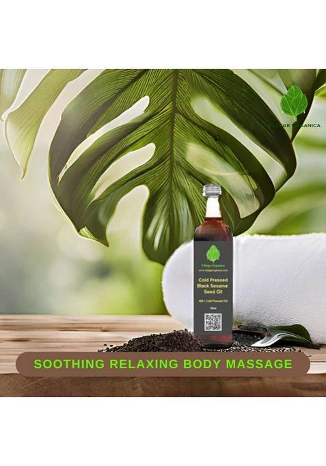 Village Organica Cold Pressed Sesame Oil | Til Pure & Unadulterated Chemical Free Tin (1 L)