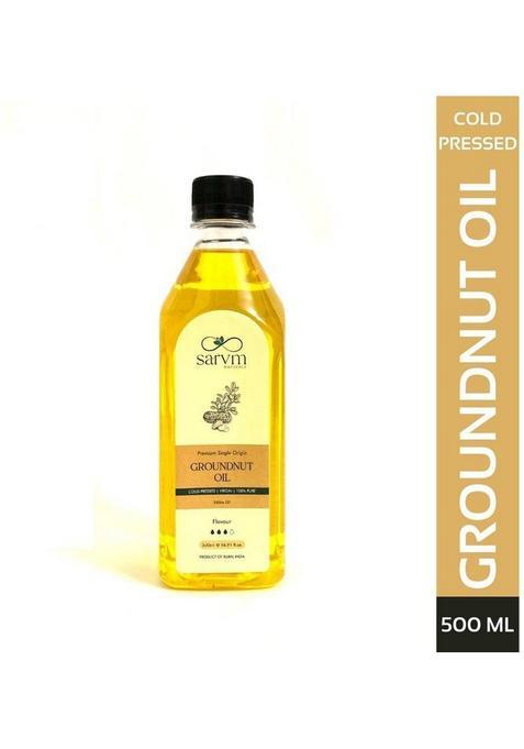 Sarvm Naturals Premium Single Origin Groundnut Oil 500 Ml Pet Bottle (500 Ml)