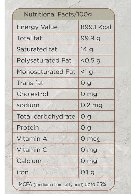 Econut Extra Virgin Coconut Oil 500 Ml Glass Bottle (500 Ml)