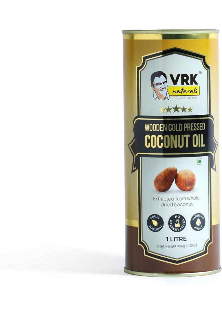 Vrk Naturals Consciously Pure Diet 1L Coconut Oil Tin (1000 Ml)