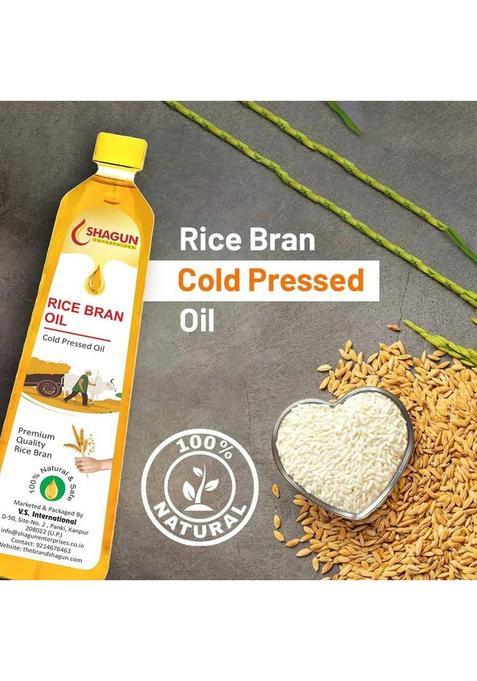Shagun Rice Bran Oil 1 Litre | Cooking Plastic Bottle (1 L)