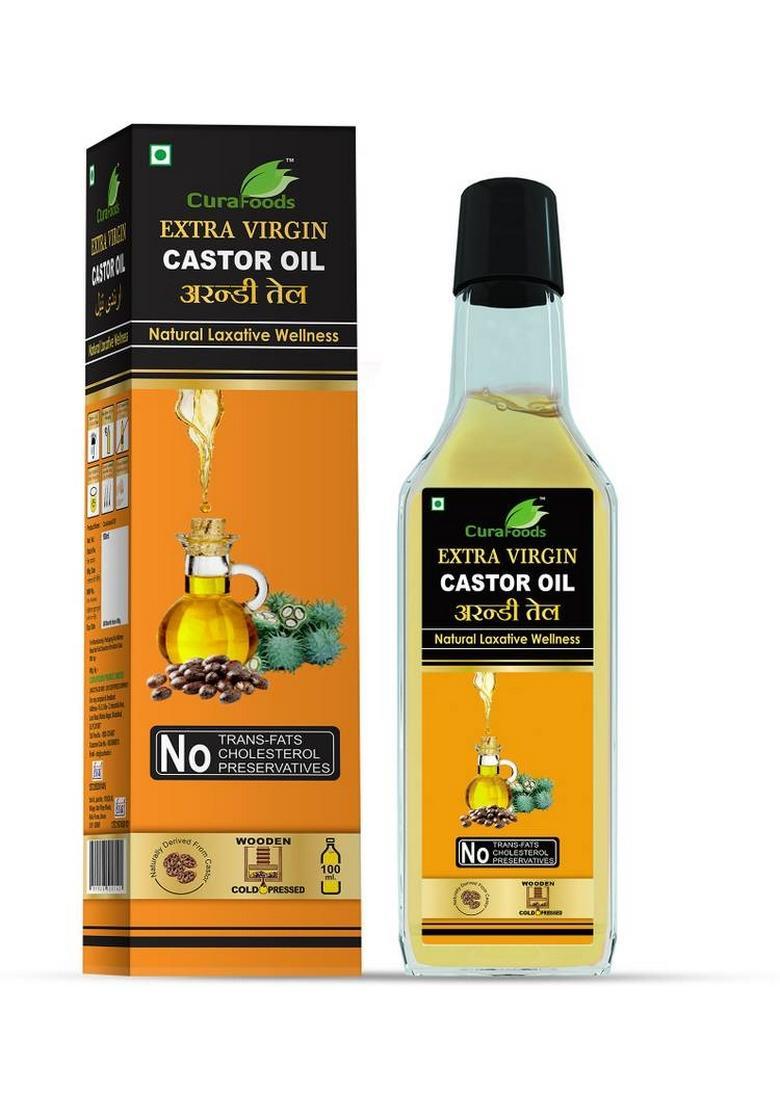 Cura Arandi Oil 200Ml | Natural Laxative Reducing Joint Pain Castor Plastic Bottle (200 Ml)