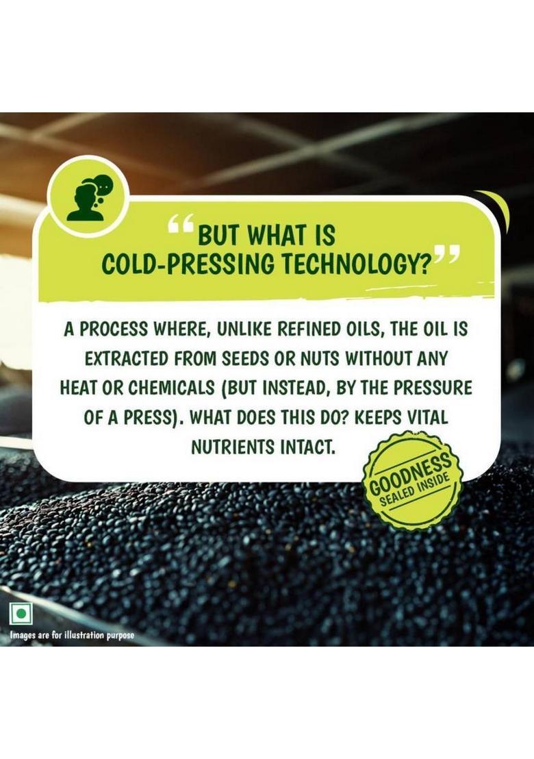 Tata Simply Better Pure And Unrefined Cold Pressed Sesame Oil Plastic Bottle (2 X 0.5 L)