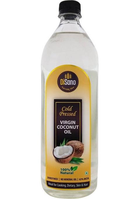Disano Cold Pressed Coconut Oil Plastic Bottle (1 L)