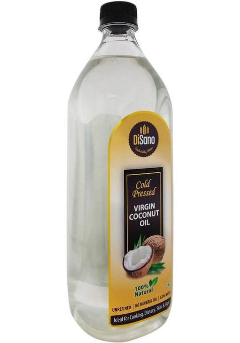 Disano Cold Pressed Coconut Oil Plastic Bottle (1 L)